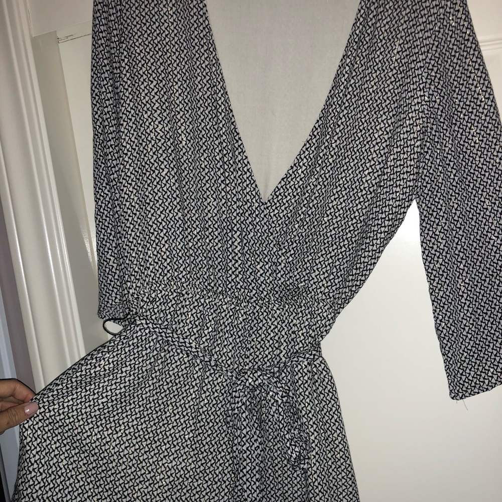 Black and white romper